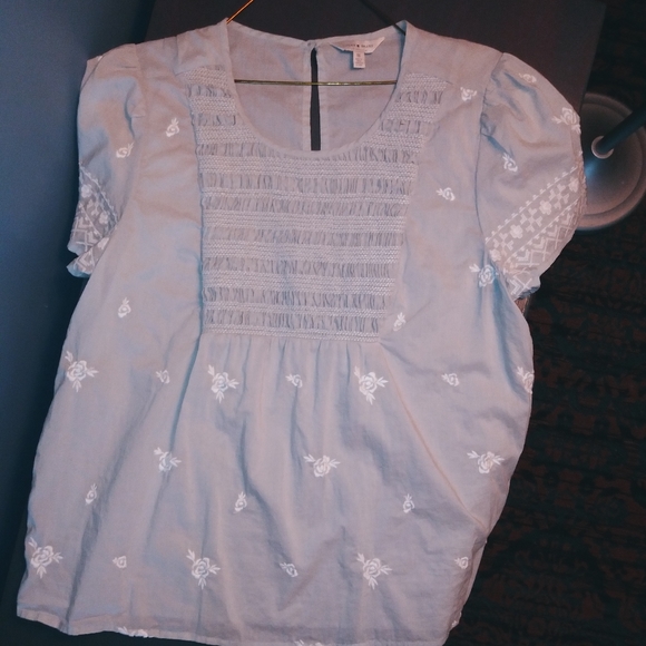 PRICE⬇️NWOT🍀Lucky Babydoll Blouse - Picture 1 of 7